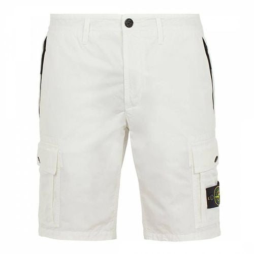 Garment Dyed Brushed Cotton Shorts - Stone Island - Modalova