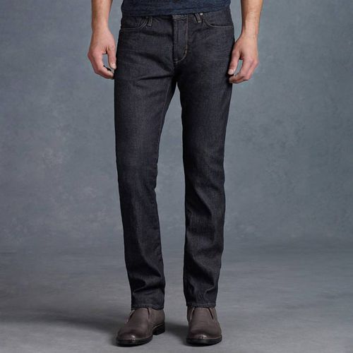 Dark Blue Straight Stretch Jeans - John Varvatos - Modalova