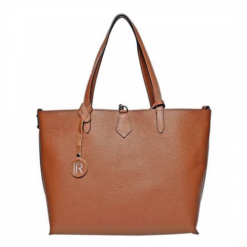 Brown Italian Leather Tote Bag - Isabella Rhea - Modalova