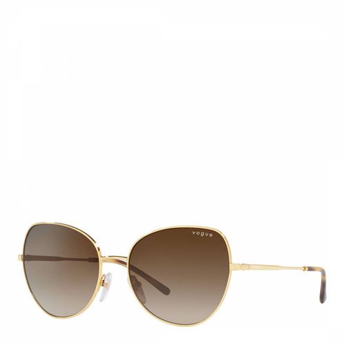 Gold Cat Eye Sunglasses - Vogue - Modalova