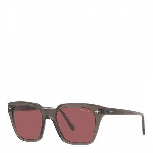 Transparent Grey Square Sunglasses - Vogue - Modalova