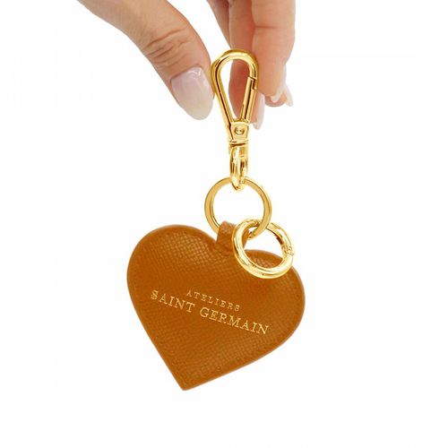 Brown Heart Key Ring - Ateliers Saint Germain - Modalova