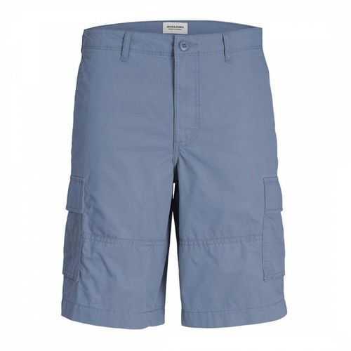 Blue Cargo Cotton Shorts - Jack & Jones - Modalova