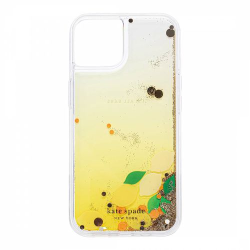 Lemon Drop Liquid Glitter iPhone 14 Case - Kate Spade - Modalova