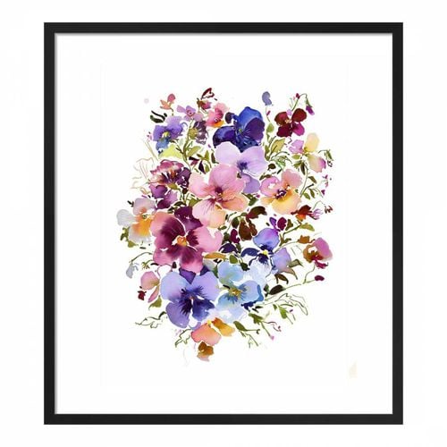 Chelsea Pansys40x50cm Framed Print - Summer Thornton - Modalova