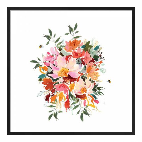 Chelsea Rustic Floral 40x40cm Framed Print - Summer Thornton - Modalova