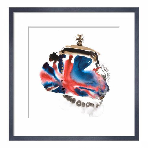 A Very British Bag 30x30cm Framed Print - Bridget Davies - Modalova