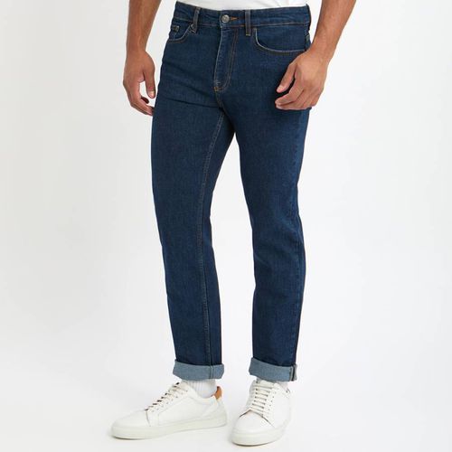 Navy Denim Straight Jeans - Crew Clothing - Modalova