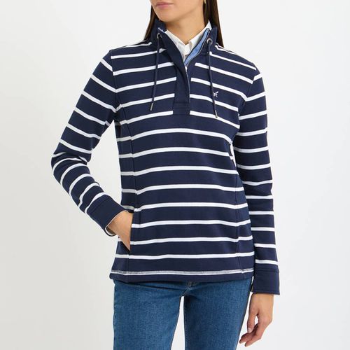 Navy Striped Sweatshirt - Crew Clothing - Modalova