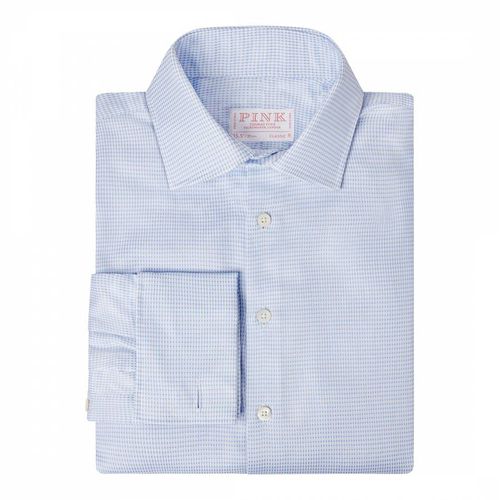 Micro Check Classic Fit Dobby Cotton Shirt - Thomas Pink - Modalova