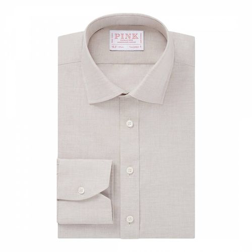 Tailored Fit Chambray Cotton Shirt - Thomas Pink - Modalova