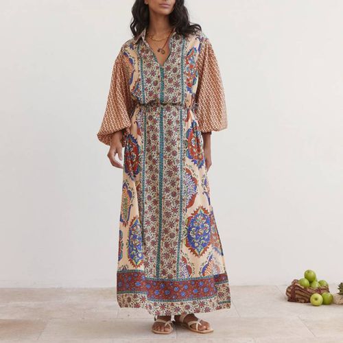 Multi Clementine Maxi Smock Dress - Boteh - Modalova