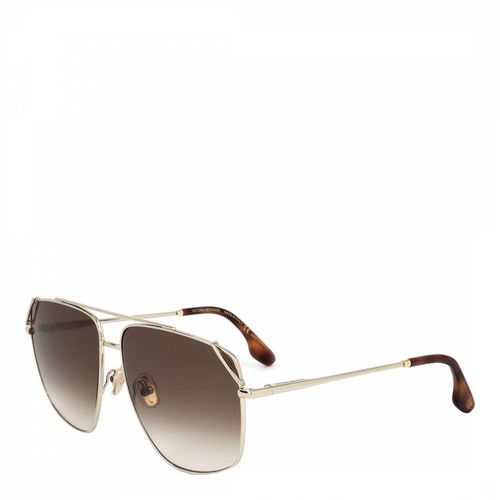 Gold Choccolate Aviator Sunglasses 61mm - Victoria Beckham - Modalova