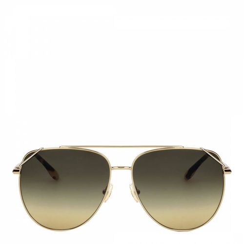 Gold Khaki Aviator Sunglasses 61mm - Victoria Beckham - Modalova