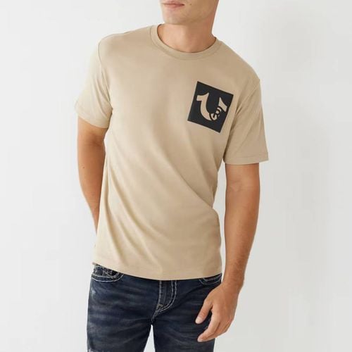 Beige Trademark Flag Cotton T-Shirt - True Religion - Modalova