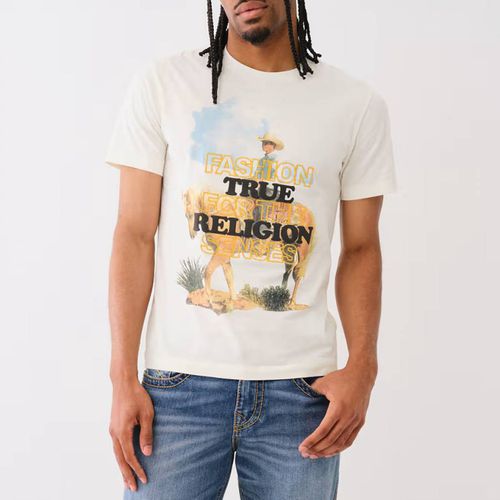 White Cowboy Cotton T-Shirt - True Religion - Modalova