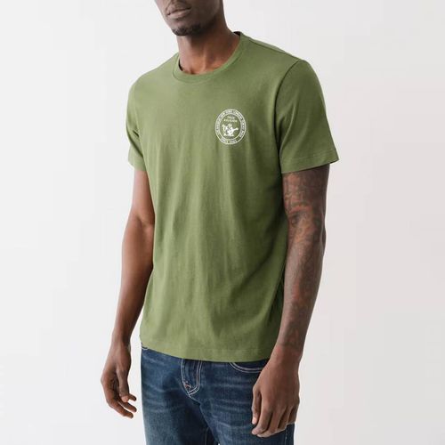 Green Stamp Crew Cotton T-Shirt - True Religion - Modalova