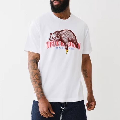 White Relaxed Cotton T-Shirt - True Religion - Modalova