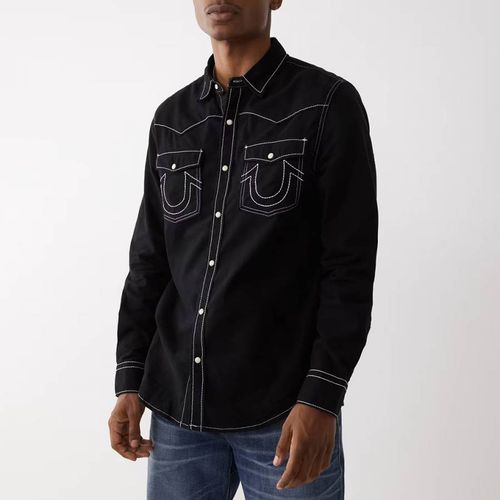 Black Western Cotton Shirt - True Religion - Modalova