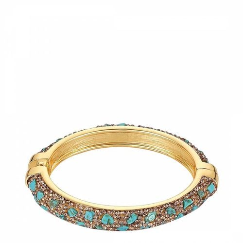 K Turquoise Nugget Statement Eternity Bangle - Liv Oliver - Modalova