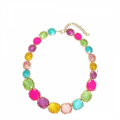 K Multi Color Statement Necklace - Liv Oliver - Modalova