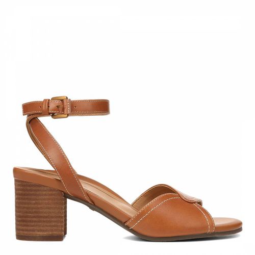 Brown Leather Isadora Heeled Sandal - Vionic - Modalova