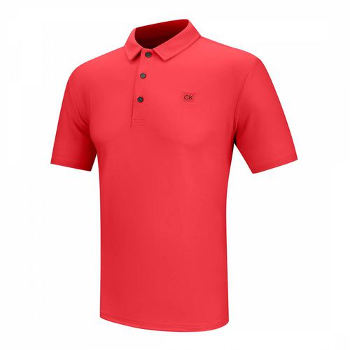 Red Calvin Klein Technical Polo - Calvin Klein Golf - Modalova