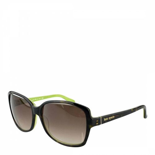 Women's Green Tortoise Sunglasses 58mm - Kate Spade - Modalova