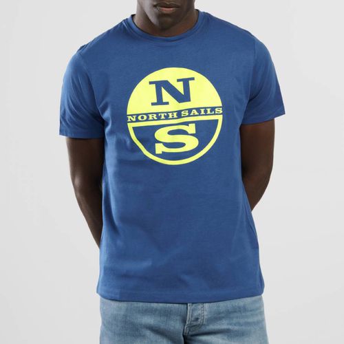 Blue Cotton Circular Logo T-Shirt - NORTH SAILS - Modalova