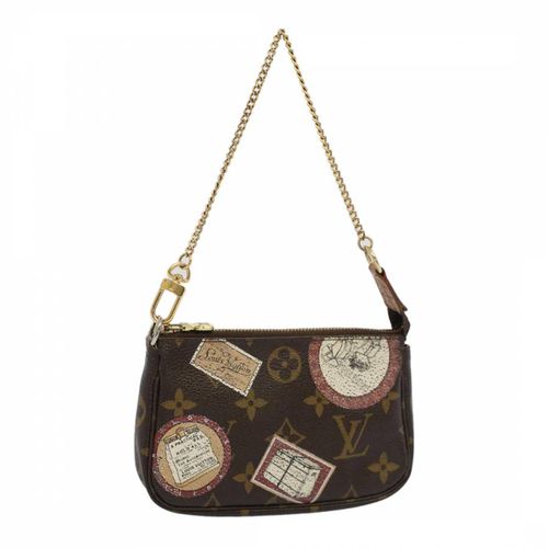 Brown Pochette Accessoire Clutch - Vintage Louis Vuitton - Modalova