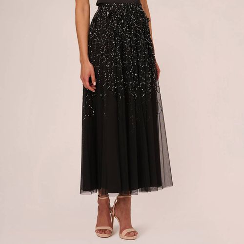 BEADED MESH SKIRT - Adrianna Papell - Modalova