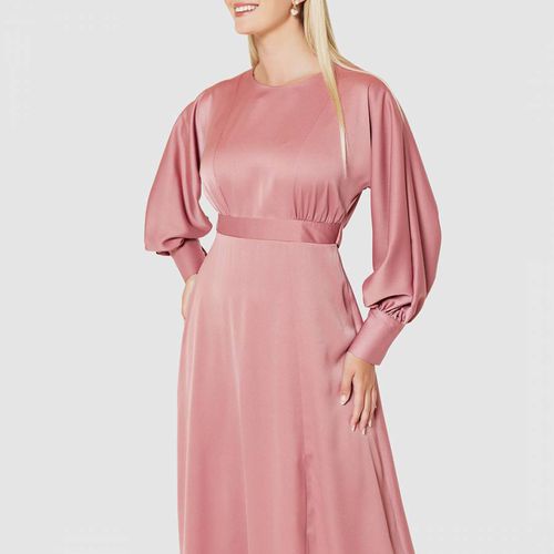 Rose Pink A-Line Kimono Dress - Closet - Modalova