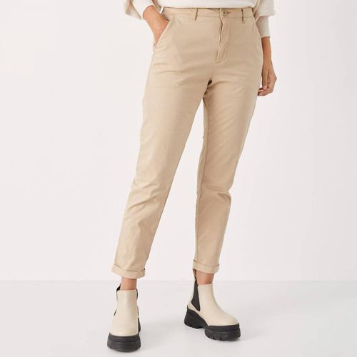 Beige Kirta Stetch Cotton Blend Trousers - Part Two - Modalova