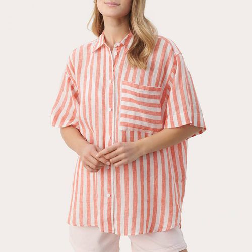 Red Garine Stripe Linen Shirt - Part Two - Modalova