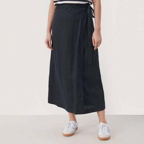 Navy Linen Skirt - Part Two - Modalova