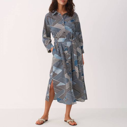 Blue Binti Printed Cotton Blend Dress - Part Two - Modalova