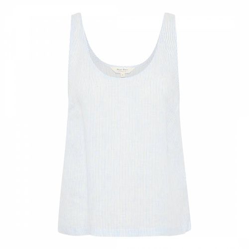 Blue Linen Scoop Tank - Part Two - Modalova