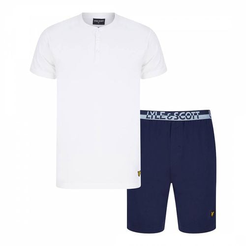 White and Navy Short Sleep Set - Lyle & Scott - Modalova