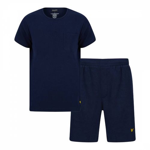 Navy Waffle Short Sleep Set - Lyle & Scott - Modalova