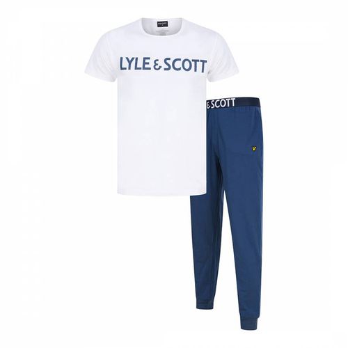 White and Blue Sleep Set - Lyle & Scott - Modalova