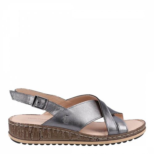 Silver Elena Leather Flat Sandals - Hush Puppies - Modalova