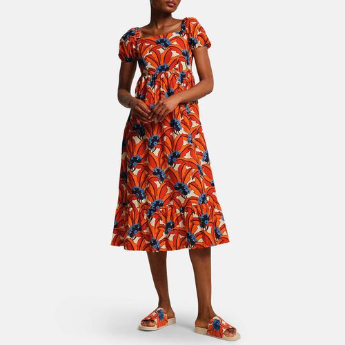 Orange Orla Kiely Cotton Dress - Regatta - Modalova