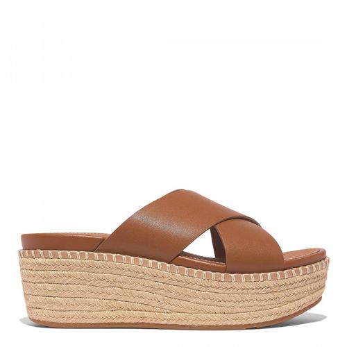 Leather Eloise Espadrille Wedge Slides - FitFlop - Modalova