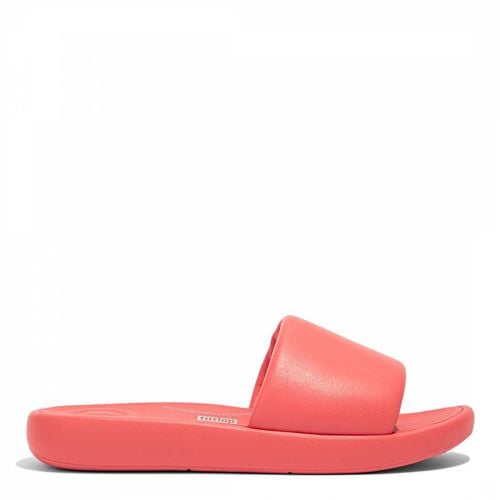 Coral Leather Iqushion D-Luxe Padded Slides - FitFlop - Modalova