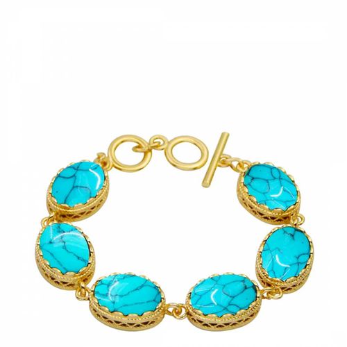 K Multi Oval Turquoise Bracelet - Liv Oliver - Modalova