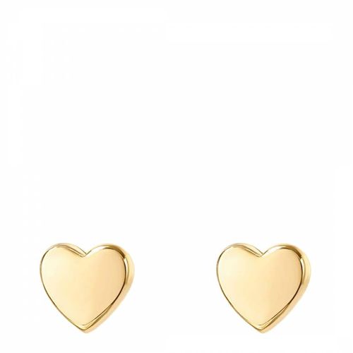 K Heart Polished Stud Earrings - Liv Oliver - Modalova