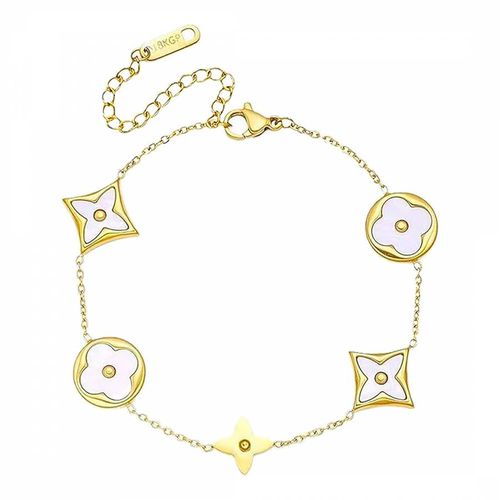 K Mother Of Pearl Multi Clover Bracelet - Liv Oliver - Modalova