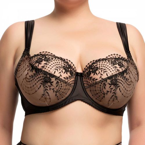 Black Julie Roses Underwire Bra - Dita Von Teese - Modalova