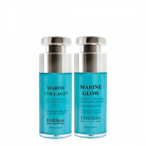 Marine Collagen Night Repair Serum 30Ml Marine Glow Vitamin C + Collagen Concentrate Serum 30Ml - ERTH SKIN - Modalova