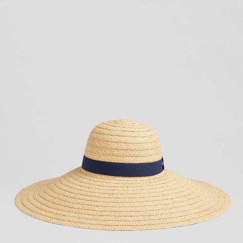 Gigi Raffia Wide Brimmed Hat - L K Bennett - Modalova